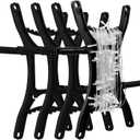 4PCS Rotating Handle Christmas Lights Storage Holder Black Holiday Light Organizer All Purpose Lights Cord Wind Up Christmas Light Winder String Lights Storage for Tree Lights Garland Extension Cord