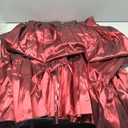 Girls Red Skirt High Waist A Line Sparkle Christmas Party Mini Skirt Size  2XL