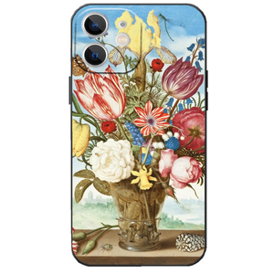 Avistinz Compatible with iPhone 11 Case, Bouquet of Flowers on a Ledge Vase of Flowers Phone Case, Colorful Floral Slim Protective Cover