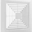 Bathroom Vent Cover,Bathroom Exhaust Fan Cover with Springs Replacement,Bathroom Ceiling Fan Grille Cover, for Square Ceiling or Wall-Mount Exhaust Fan(9inch)