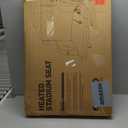 HOPERAN Dual-Sided Heated Stadium Seats for Bleachers with Back Support, 3 Levels Heating Stadium Seating for Bleachers Seat with Backrest, 5 Pockets Portable Stadium Chair for Outdoor : Sports & Outdoors