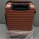 Amazon Basics 21" Hardside Carry-On Luggage, Hardshell Suitcase With Wheels, Expandable For Up to 25% More Space, With Scratch-Resistant Surface, Four Multi-directional Wheels, Rose Gold