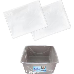 30 Count Cat Litter Box Liners, Drawstring Large/Jumbo Cat Litter Liner Bags Compatible with Petmate Open Extra Large Nonstick Litter Pan Standard Litter Box, Heavy Duty Pre-Separated 38" x 18"