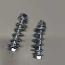 2PCS M10x1.25 Exhaust Manifold Bolts, Exhaust Flange Bolts, Muffler Repair Kit with Springs, for Automotive Exhaust Manifold Gasket Reduce Vibration Car Accessories Universal for Most Cars