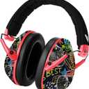 Vanderfields Hearing Protection Ear Muffs - Over 33 dB (2K Hz) Broad Noise Cancelling Sound Reduction Earmuffs for Kids 3-12 (Monstertruck)