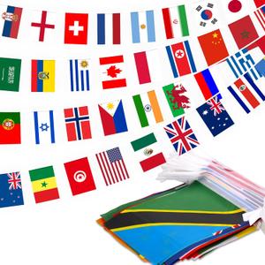 200 Countries String Flag, 184 ft International Flags Bunting Banner, World Flag Banner Decoration for World Cup Party, School, Sports Game Events, Grand Opening, Classroom