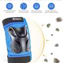 Tanden Skating Protective Gear Knee and Elbow Pads Wrist Guards for Roller Skating Skateboarding, Skate Pads Adult Knee Pads