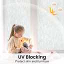 Haton Window Privacy Film, Frosted Glass Static Cling Sun Heat Blocking Window Clings, Frosting Opaque Coverings Stickers Tint for Home Office Door, Non Adhesive, White 23.6" x 78.7"