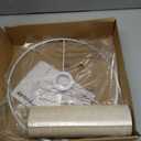 Beige Lamp Shade, Large Drum Lampshade 13''Top X 13'' Bottom X 10'' High, Replacement Lamp Shade Natural Linen Hand Crafted for Table Lamps Floor Lamps Chandelier Lamp, Easy Assembly Required