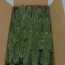 Hananona 50 Pcs Artificial Pine Branches Green Plants Pine Needles DIY Accessories for Garland Wreath Christmas and Home Garden Decor (50, Green)