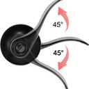 Privacy Door Lever Heavy Duty, 4 Pack Matte Black Left/Right Door Handles Reversible Wave Style Keyless Handing Lever, Bathroom and Rooms Privacy Door Lock