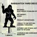 Funny Sasquatch Garden Stake Gifts - Cool Metal Sasquatch Lover Present for Birthday Fathers Day Christmas Valentines for Men Women, Novelty Yard Statue Outdoor Prank & Conversation Starter, 1 Pack