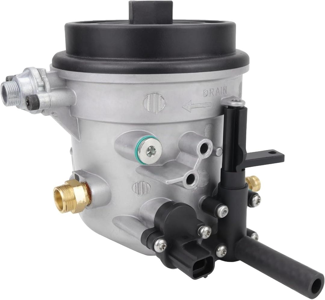 USTAR Fuel Filter Housing Assembly Compatible with Ford 7.3L 1999-2003 F250 F350 E350 Econoline Excursion Replace F81Z-9155-AC F81Z9155AC FG1057 FG-1057