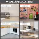 Flexible Baseboard Molding Trim 6" x 100 ft, Self-Adhesive Vinyl Wall Base Cove Base, Peel and Stick Rubber Wall Base Molding Trim - Gray