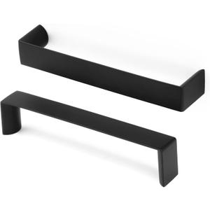 10 Pack 5 Inch Matte Black Cabinet Pulls Black Cabinet Handles Black Hardware for Kitchen Cabinets 1648 Drawer Bedroom Dresser Bathroom Vanity Cupboard