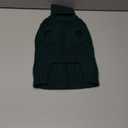 SUNFURA Small Dog Sweater, Christmas Dog Sweaters Fall Winter, Warm Sweaters with Harness Hole, Turtleneck Pullover for Dogs Girls Boys, Puppy Sweatshirt Knitwear Clothes for Dachshund, Green S