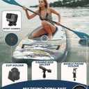 ABBOARD Inflatable Stand Up Paddle Board with Seat - 11 Ft Extra Wide Fishing Paddleboard with Sup Accessories for Beginner Adults Youth
, 11'x35''x6'