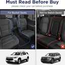 for Chevy Traverse 2018-2023 Floor Mats & Cargo Liner ONLY for 7 Seats Bucket Seats, All Weather TPE Rubber Mats for Chevy/for Chevrolet Traverse Accessories (Fit 2024 Traverse Limited)