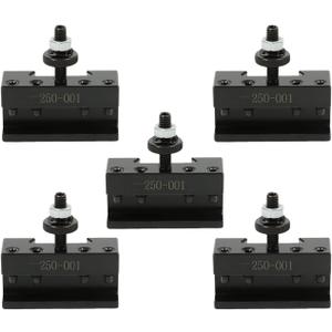 findmall 5Pcs OXA 1 Quick Change Turning & Facing Lathe Tool Post Holder 250-001 Tool Holder Fit for Lathe