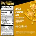 Honey Stinger Gold Energy Gel, Gluten Free & Caffeine Free, for Exercise, Running and Performance, Sports Nutrition for Home & Gym, Pre and Mid Workout, 12 Pack, 13.2 Ounce