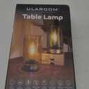 Cordless Lamp Rechargeable Battery Operated lamp, Glass Table Lamp Remote Control - Dimmable Brightness Touch Wireless Bedside Lamp for Bedroom Kitchen Dining Home Living Room Decor Green
