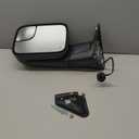 Towing Mirror Replacement Fit for 1998 1999 2000 2001 DodgeRam 1500,Ram 2500 Ram 3500.Pickup Truck Power Heated Manual folding Side View Mirror Driver Side