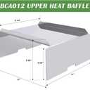 Hiorucet BCA012 Grill Heat Baffle Diffuser Replacement Parts for Traeger Pro Series 34 / Pro Series 22, Pit Boss, Z Grill, Camp Chef and Many More Pellet Grills, Flame Tamer Heat Deflector 37721001.