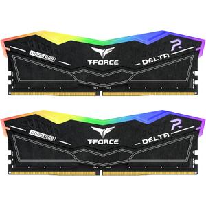TEAMGROUP T-Force Delta RGB DDR5 Ram 32GB (2x16GB) 6000MHz PC5-48000 CL38 Intel XMP 3.0 & AMD Expo Compatible Desktop Memory Module Ram Black FF3D532G6000HC38JDC01
