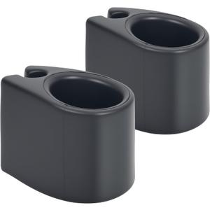Boat Cup Holder, 2 Pcs | No Drilling Install, Bimini Top Rail or Pole, Universal Boat Accessories, For Men