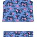 Hurley Girls Tankini 2-Piece Swimsuit (14, Atlantic Blue)