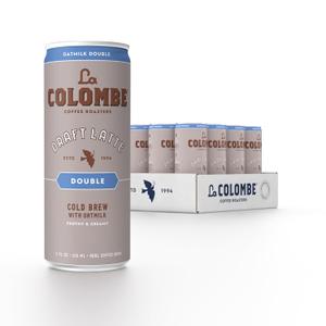 La Colombe Coffee, Oatmilk Double Latte, 11 fl oz Cans (Pack of 12), Coffeehouse Quality Cold Brew, Specialty Grade Coffee Beans, Ready-to-Drink On-the-Go (Best By: 04/06/2025)