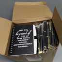Tellingyou 100 Pcs/ 50 Set Employee Appreciation Gifts 2026-2027 Weekly Planners Journals A6 to Do List Bulk Notepads and Pens Thank You Gifts for Coworkers Teacher Cna Nurse (Black)