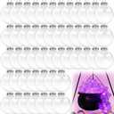 50 Pcs Clear Plastic Christmas Ornaments Balls,2.36" Fillable Ornaments Ball Transparent Ball Decoration for DIY Craft Projects,Christmas Tree Decor,Wedding,Party