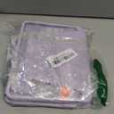 Harvopu for iPad mini 7 A17 Pro/6 Generation Keyboard Case 2024/2021 8.3 Inch,360 Rotating Clear Back Cover with 7 Color Backlit Detachable Keyboard, Pencil Holder for iPad mini 7th/6th Gen,Purple