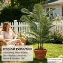 5FT Artificial Palm Trees 2 Pack, Lifelike Tropical Cane Palm