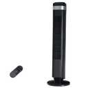 Alpen Tower Fan for Bedroom, 28db Quiet for Sleep Bladeless Tower Fan with Remote 5 Speeds & 4 Modes 12h Timer, Oscillating Standing Fan for Home Indoor, Black