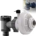 12355 Large Inlet Air Nozzle with Plunger Valve for Intex Pools, Above-Ground Pool Filter Pump On/Off Pool Drain Valve Part, Compatible with Intex, Coleman Frame Set & Ultra Frame Pools