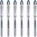 Uni-Ball - Uni Mitsubishi Pencil - 10 Vision Elite UB200 Pens - Airplane Safe - Liquid Ink Rollerball Pen - 0.8mm Tip - Medium Writing - Blue Pens