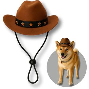 2 x Pet Custom Dog Custom Cat Custom Hoodie, Sporty Look, Funny Gift, Halloween Holiday (Cowboy Hat, One Size)