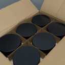 Hearts & Crafts Matte Black Candle Jars with Lids - 12 Pack 4oz Heat-Resistant Containers for Candle Making - Gothic Jars for DIY Projects, Crafts, Storage, and Homemade Candles Creation