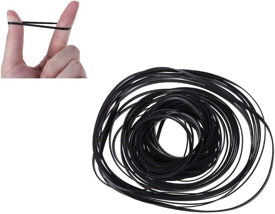 5 x Cassette Tape Machine Recorder Rubber Belt Repair Maintenance Mix Flat Cassette Tape for Recorders CD-ROM Video Machines DVD Drive,50Pcs (2mm)