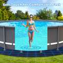 AquaJoyer 18' Round Thicker Heavy Duty Pool Liner Pad for Above Ground Pool, Pool Padding Underlayment for Pool Bottom, Protects Pool Prevents Punctures Weed Barrier Comfortable underfoot