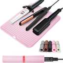 Large Heat Resistant Silicone Mat for Hair Styling Tools - Curling Irons, Flat Irons, and Hair Straighteners