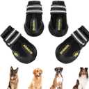 DcOaGt Dog Shoes for Large Dogs XXL, Waterproof Dog Boots with Anti-Slip Sole Breathable Reflective Paw Protectors Booties for Hot Pavement Summer Winter Snow Hiking Walking 4PCS(Size 9)