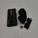 3D Sleep Mask with Earplugs, 100% Light Blackout Eye Mask for Sleep, Washable Sleeping Mask, 0 Pressure Eye Covers for Sleep with Wider Adjustable Strap, Only 1.3oz Light Soft Sleeping Mask (Black)