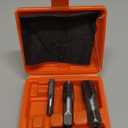 HORUSDY 5-Piece NPT Pipe Tap Kit with Heavy-Duty Storage Case, Premium Carbon Steel Threading Tools, 1/8"3/4" Tapered Pipe Taps for Fast, Clean & Reliable Plumbing Repairs