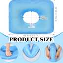 Sintuff 2 Pcs Sitting Donut Pillow for Tailbone Pain, Hemorrhoids, Bed Sores, Pregnancy, Pain Relief Seat Cushion Anti Decubitus Cushion Donut Shaped Postpartum Pillow for Home(Gray, Blue)