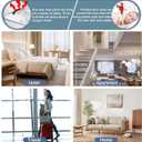 Fuers Portable Door Lock & Door Stop Alarm, Dual Protection Home Security Door Kit Door Stopper Self Defensey Tools for Hotel Travel Home