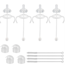 Pigeon Straw Cup Conversion Kit, Glass Baby Bottle Transition, Soft Silicone