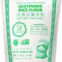 3 x Soeos Glutinous Rice Flour 16 Ounce (Basic), 1 Pack Rice Flour for Baking or Cooking, All Natural White Rice Flour, Vegan, Gluten-Free (EXP 06/02/27)